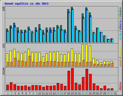 Denn� vyu�itie za J�n 2013